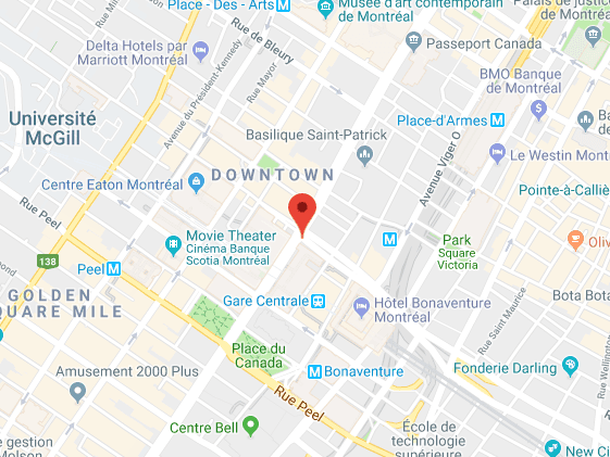 Map showing Windy City Athletic Club locations